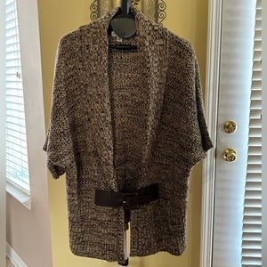 Kim Rogers Open Sweater with attached belt